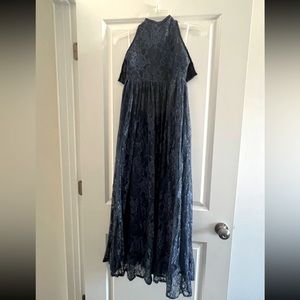 Navy Lace Junior Bridesmaid Dress